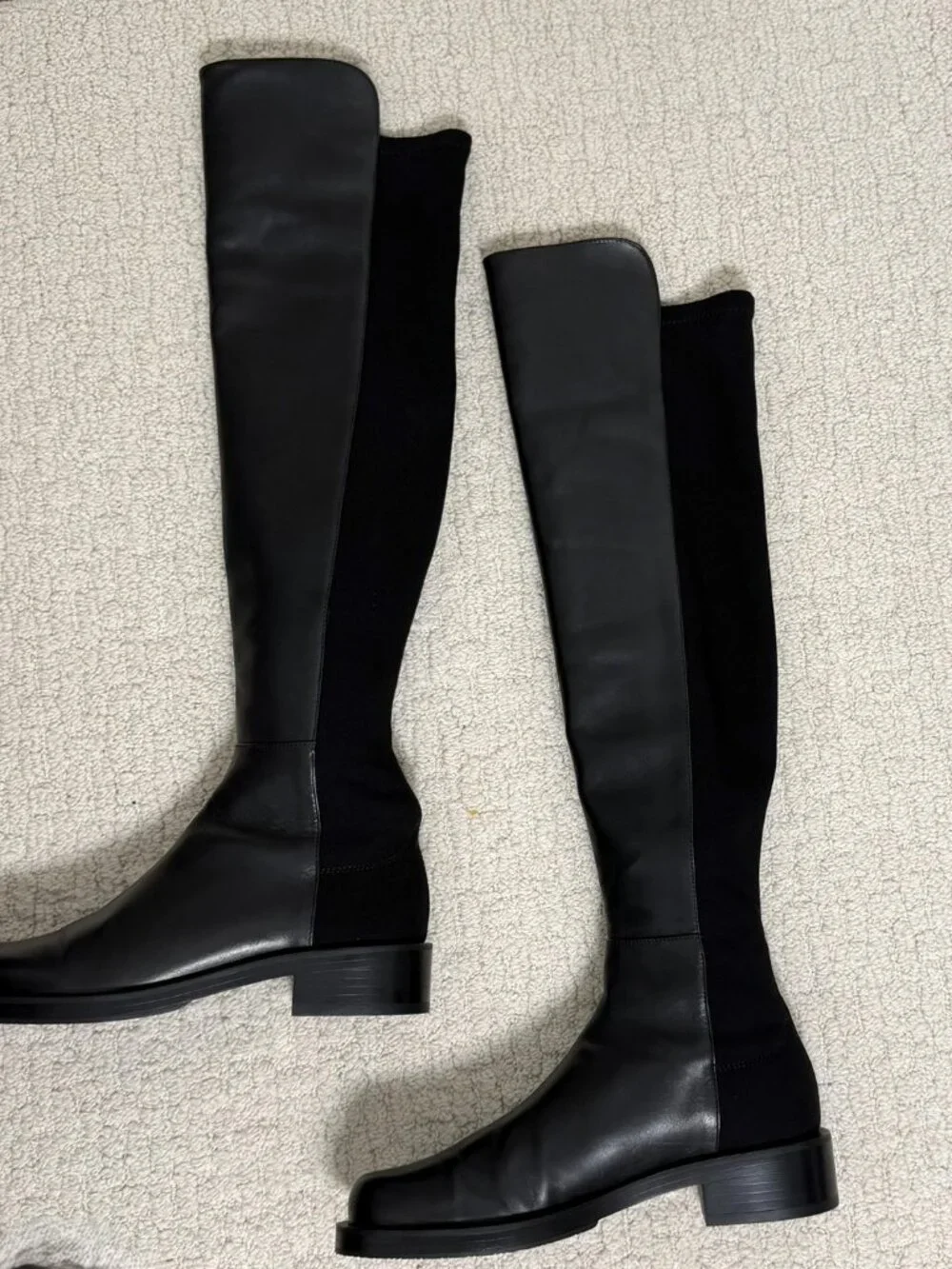 Stuart Weitzman Women's 5050 Black Bold Over The Knee Boots Sz 6.5